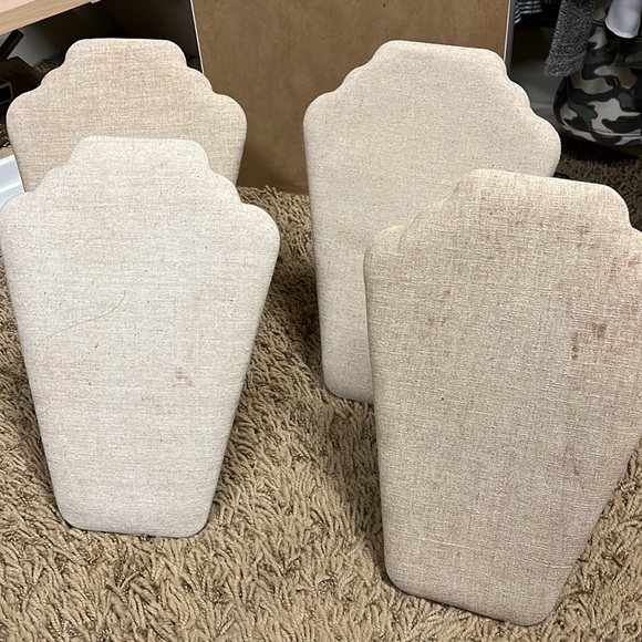 (4) fold flat neck forms for necklace display - Picture 3 of 3